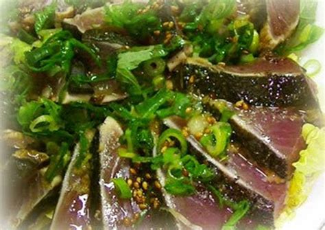 Seared Skipjack Tuna Recipe .